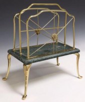 BRASS & MARBLE MAGAZINE STANDB