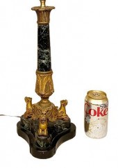 BRASS & MARBLE NEOCLASSICAL TA