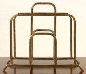 BRASS MID CENTURY MODERN MAGAZ