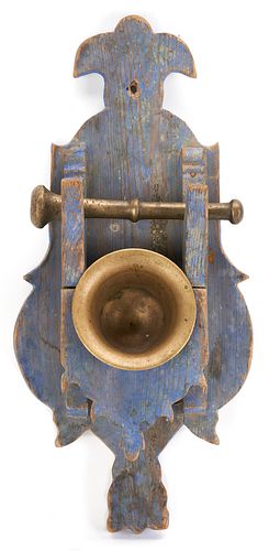 BRASS MORTAR & PESTLE WITH