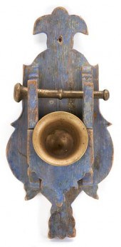 BRASS MORTAR & PESTLE WITH PAI