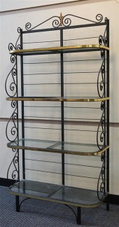 BRASS MOUNTED BLACK PAINTED TU