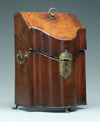 Brass mounted letter box,