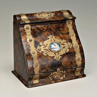 Brass mounted letter holder,
