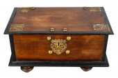 BRASS-MOUNTED MAHOGANY CHESTth