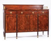 BRASS-MOUNTED MAHOGANY SIDEBOA