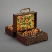 Brass Mounted Mahogany Travell