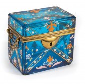 BRASS-MOUNTED MOSER ENAMELED B