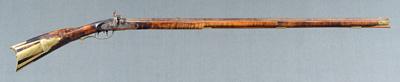Brass mounted percussion rifle,