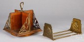 BRASS MOUNTED REVOLVING BOOK H