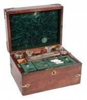 BRASS MOUNTED ROSEWOOD NECESSA