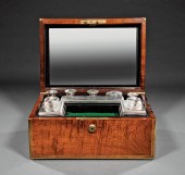 BRASS-MOUNTED ROSEWOOD NECESSA