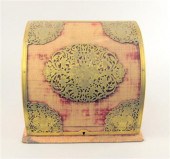 Brass mounted stationery box