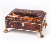 BRASS-MOUNTED TORTOISESHELL SE