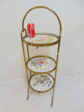 BRASS MUFFINEER WITH 3 DECORAT