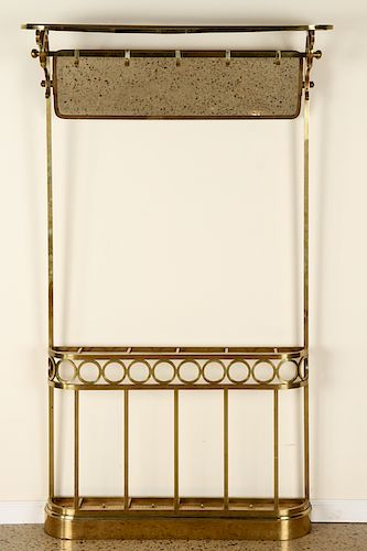 BRASS MULTI FUNCTIONAL HALL RACK