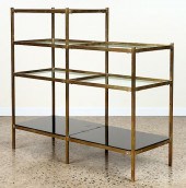 BRASS MULTI TIERED ETEGERE CIR