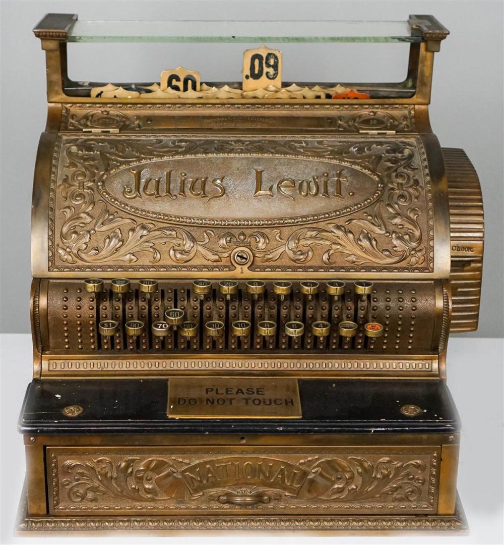 BRASS NATIONAL CASH REGISTER