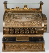 BRASS NATIONAL CASH REGISTER M