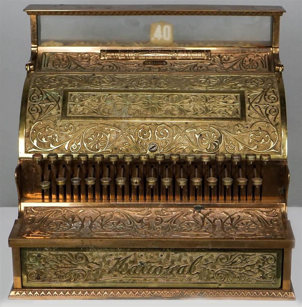 BRASS NATIONAL CASH REGISTER