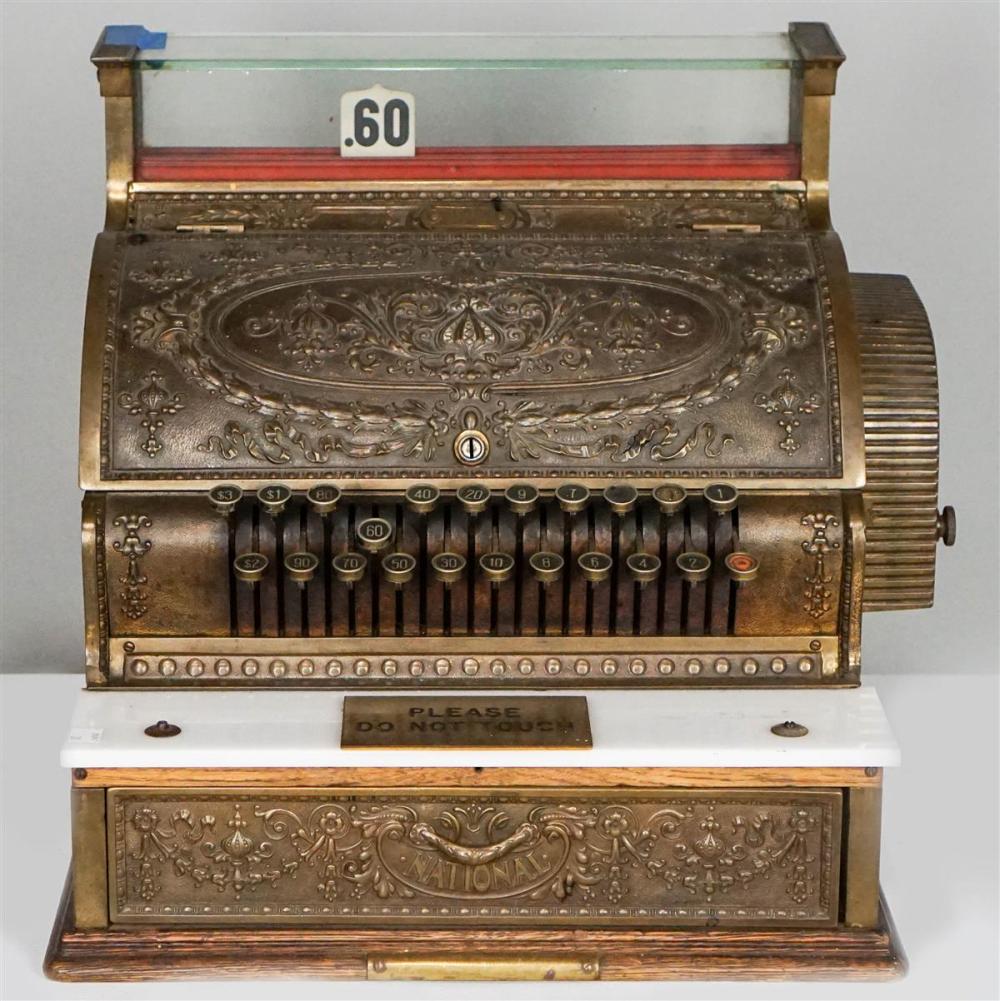 BRASS NATIONAL CASH REGISTER
