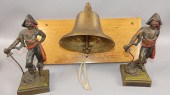 BRASS NAUTICAL BELL & PIRATE B