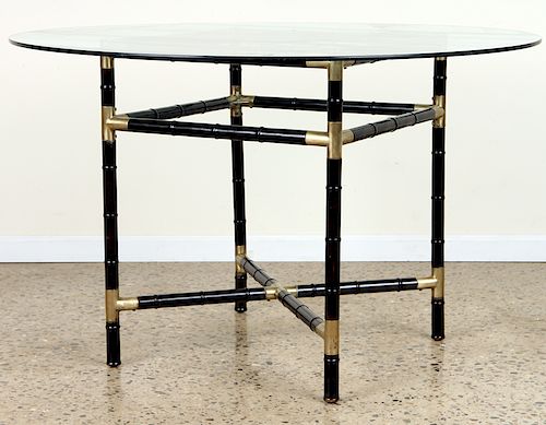 BRASS OCCASIONAL TABLE MANNER OF
