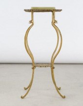 BRASS & ONYX PLANT STANDAn ear