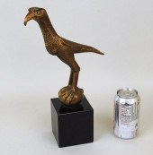 BRASS OR BRONZE FALCON SCULPTU