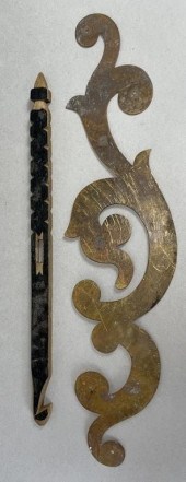 BRASS ORMALU MOUNT AND CARVED