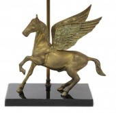 BRASS PEGASUS SINGLE-LIGHT TAB