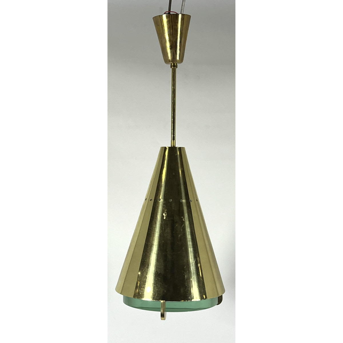 Brass Pendant Light Lamp. Manner of