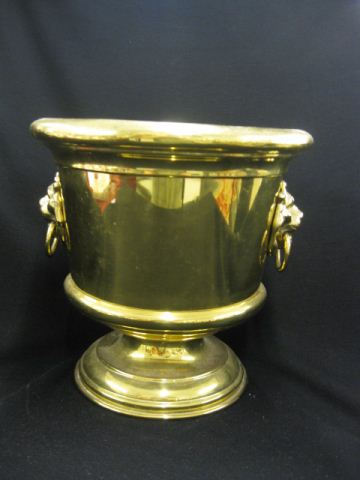 Brass Planter Lion's head & Ring