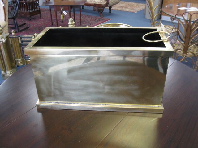 Brass Planter polished 12'' x 23''