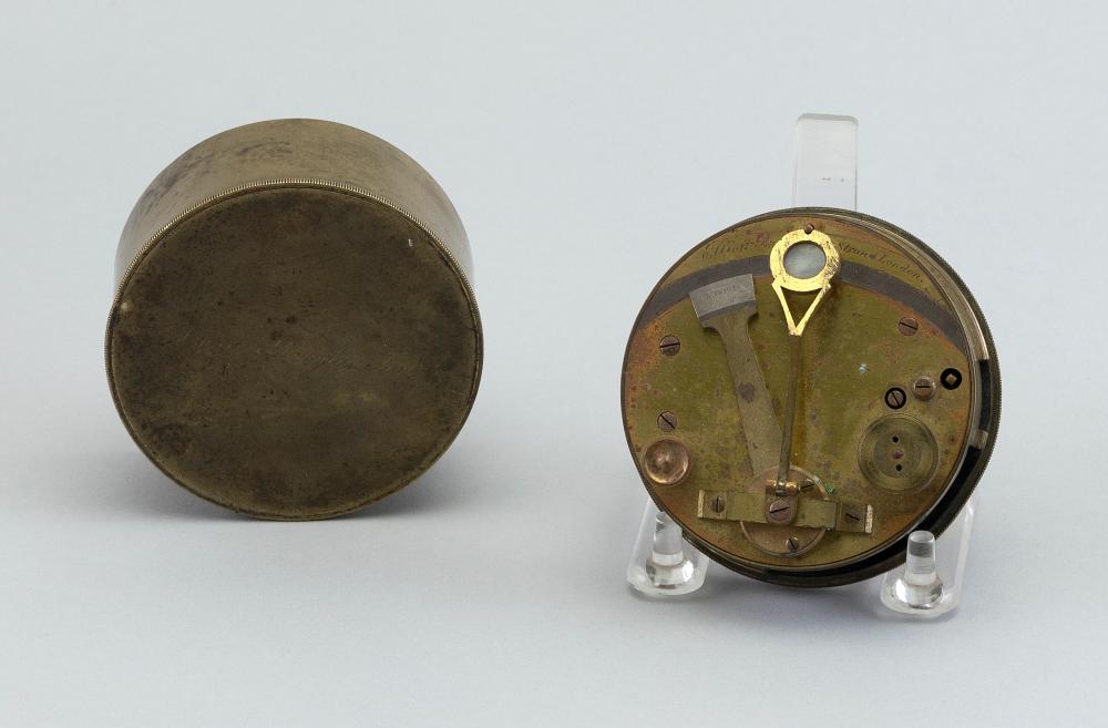 BRASS POCKET SEXTANT LONDON, 19TH