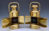 BRASS PORT AND STARBOARD LANTE