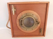BRASS PORTHOLE WALL PLAQUEOld