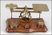BRASS POSTAGE SCALE. 5.5'' x 1