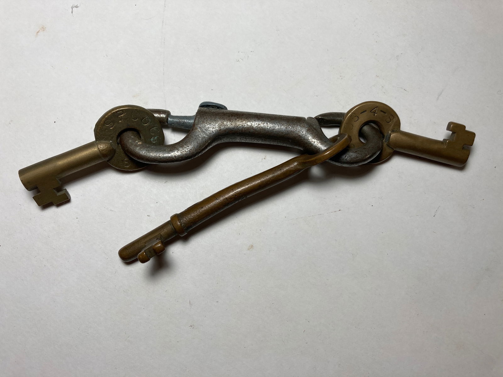 BRASS RAILROAD R.R. PADLOCK KEYS
