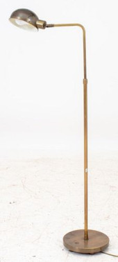 BRASS READING FLOOR LAMP<br>Br