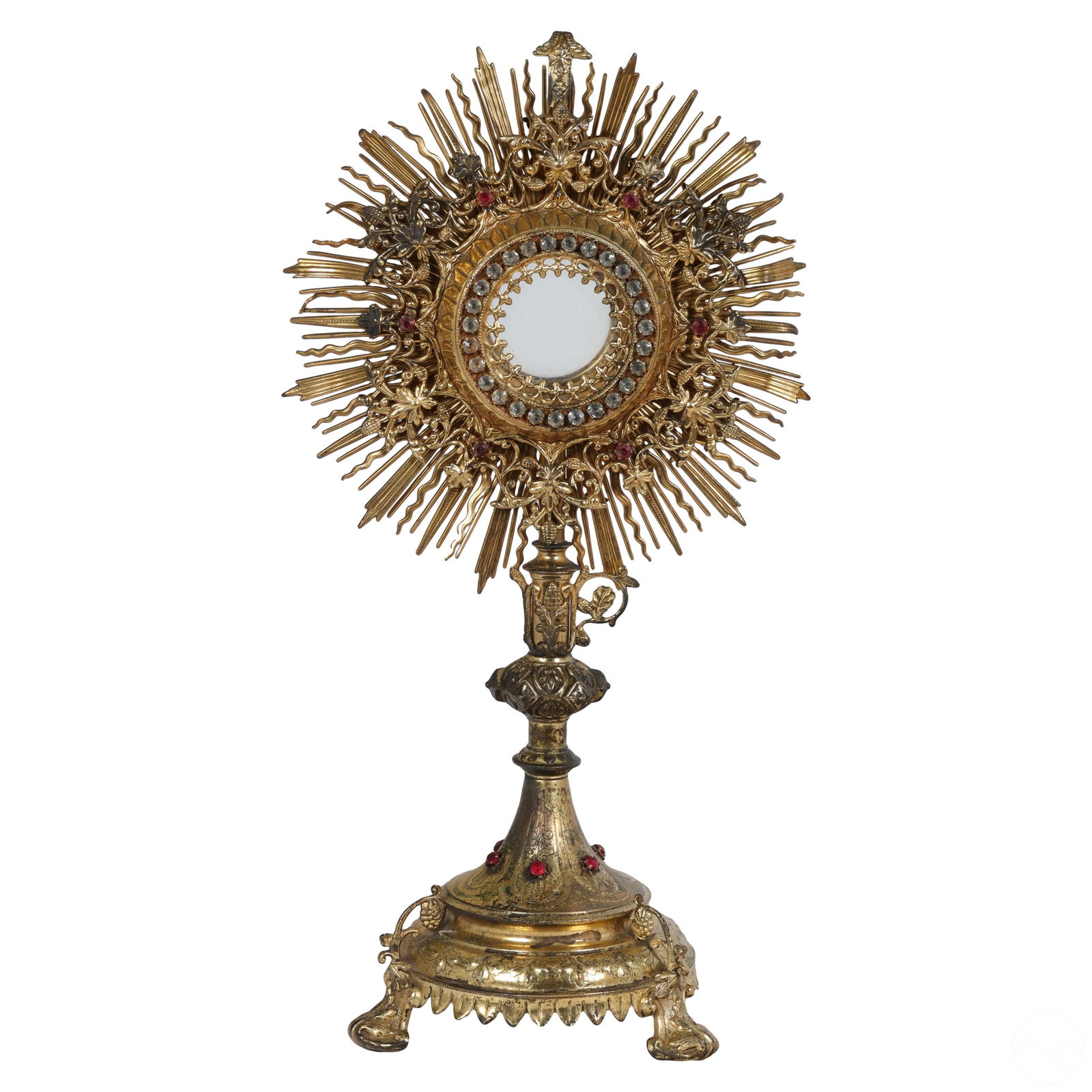 BRASS RELIGIOUS ALTAR MONSTRANCE