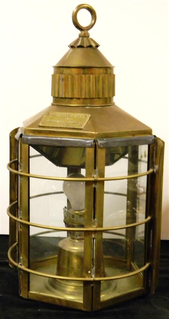 Brass replica of clipper ship