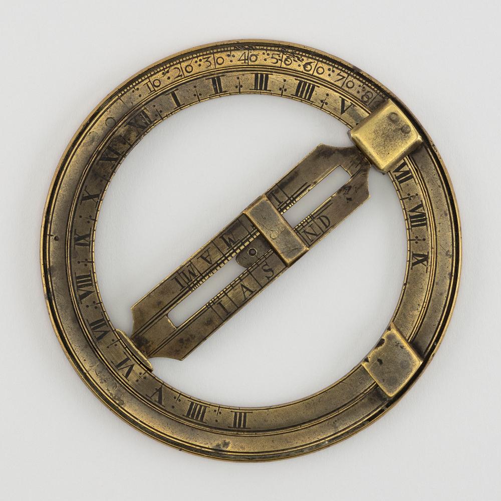 BRASS RING DIAL ENGLAND, 18TH
