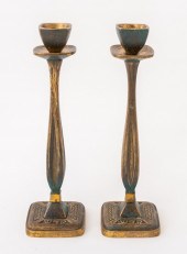 BRASS SHABBAT JUDAICA CANDLEST