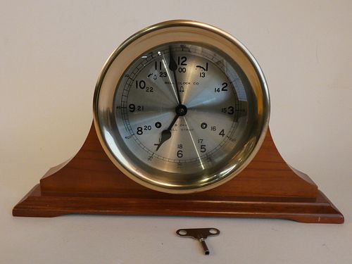 BRASS SHIP'S BELL CLOCKVintage