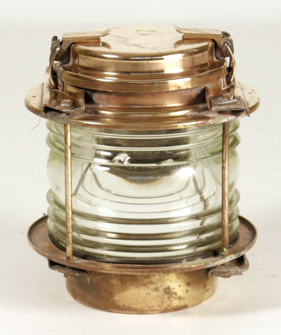 BRASS SHIP'S LANTERNWith heavy
