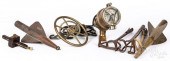 BRASS SHIPS LOG, CA. 1900, ETC