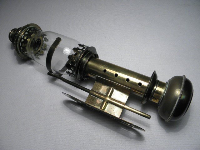 Brass ship's oil lamp or wall