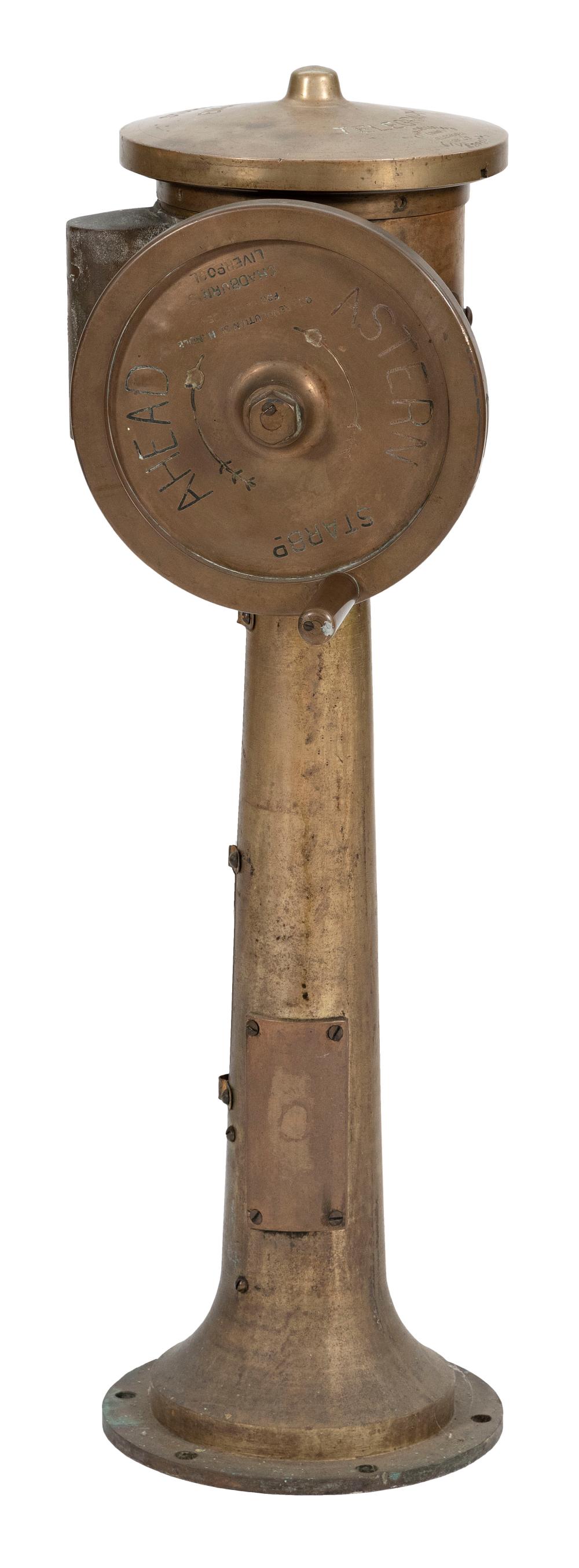 BRASS SHIP'S TELEGRAPH BY