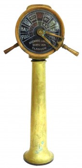 BRASS SHIP'S TELEGRAPH BY MECH